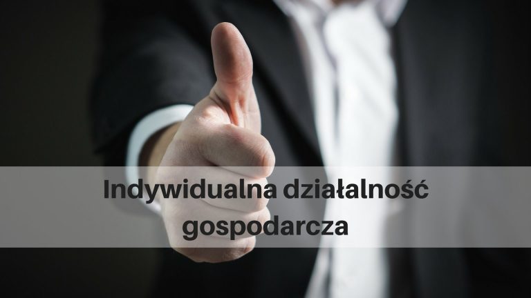 Indywidualna działalność gospodarcza