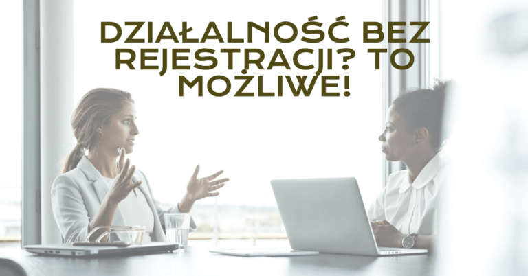 działalność nierejestrowana